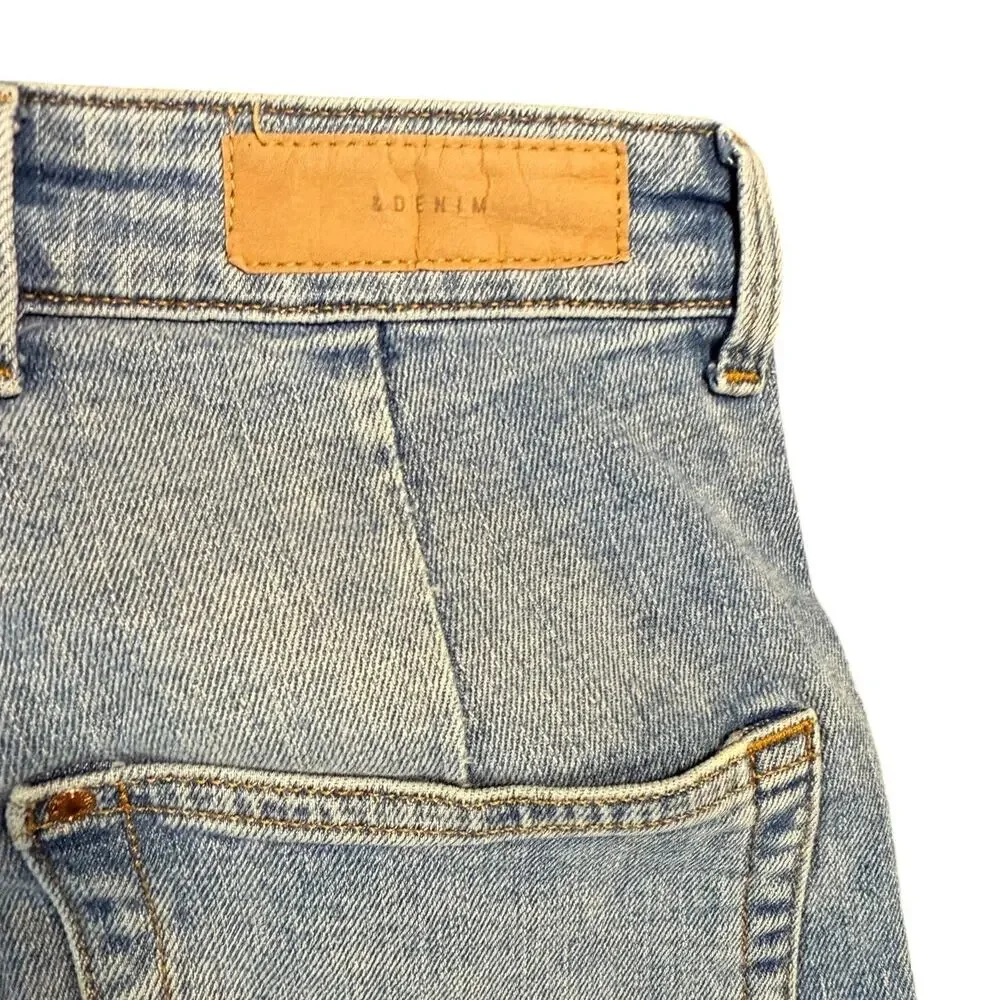 h&m jupe high waist culotte denim jeans womens size 4